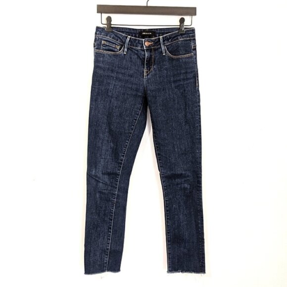 ✨4 for $20✨ MM Denim Tate Skinny Raw Hem Jeans Dark Blue 26 Casual - Picture 1 of 7